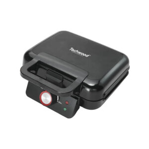 Grill TECHWOOD TGC-1366 Multifonction 3 en 1 1000W, vue ouverte avec plaques antiadhésives