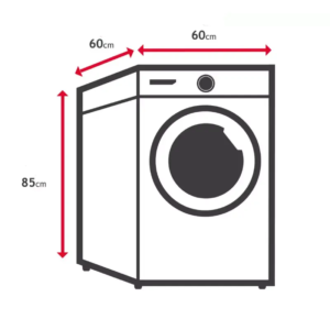 Sèche linge Frontal HOOVER HLEC8LGB-80 8KG dimensions